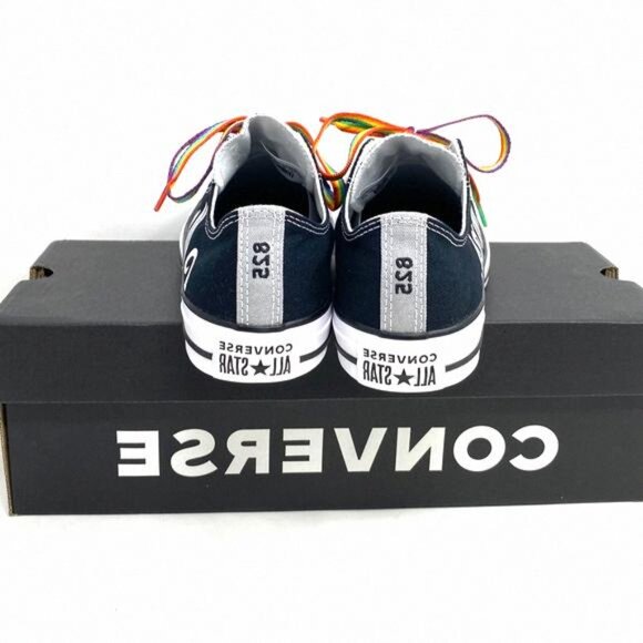 Converse Ctas Low Top Canvas Black Wedding 171213C-BLWT Custom Sneakers Women's - Picture 6 of 13